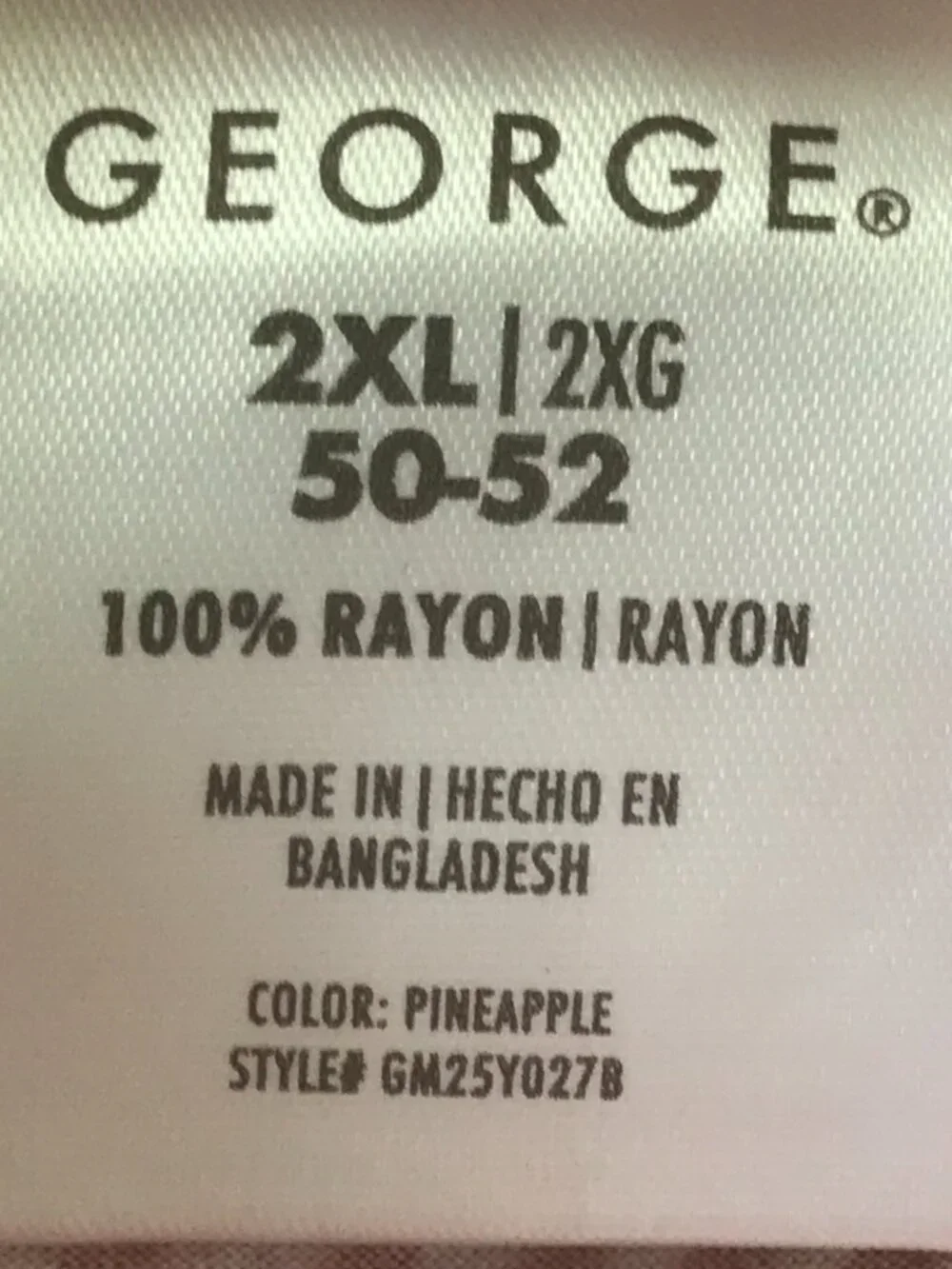 George hawaiian shirt
